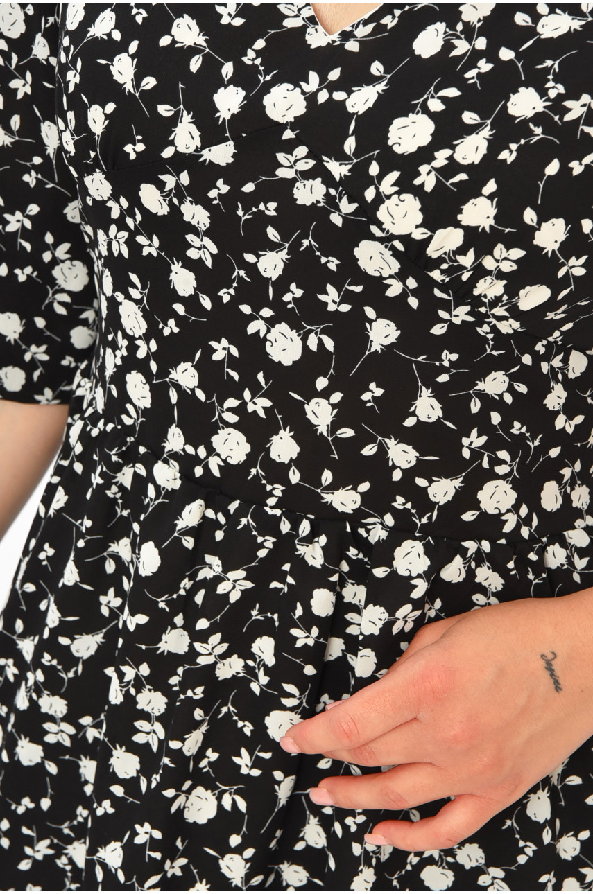 Платье женское с принтом черного цвета 2352 179880