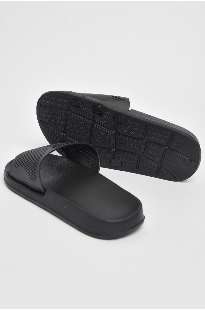 Шлепки детские для мальчика черного цвета 211 179954
