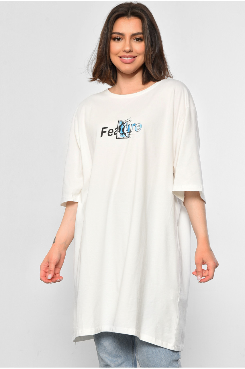 Туніка жіноча батальна молочного кольору 104 179962 Туніка жіноча батальна молочного кольору 104 179962