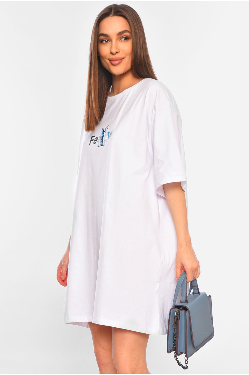 Туніка жіноча батальна білого кольору 104 179968 Туніка жіноча батальна білого кольору 104 179968