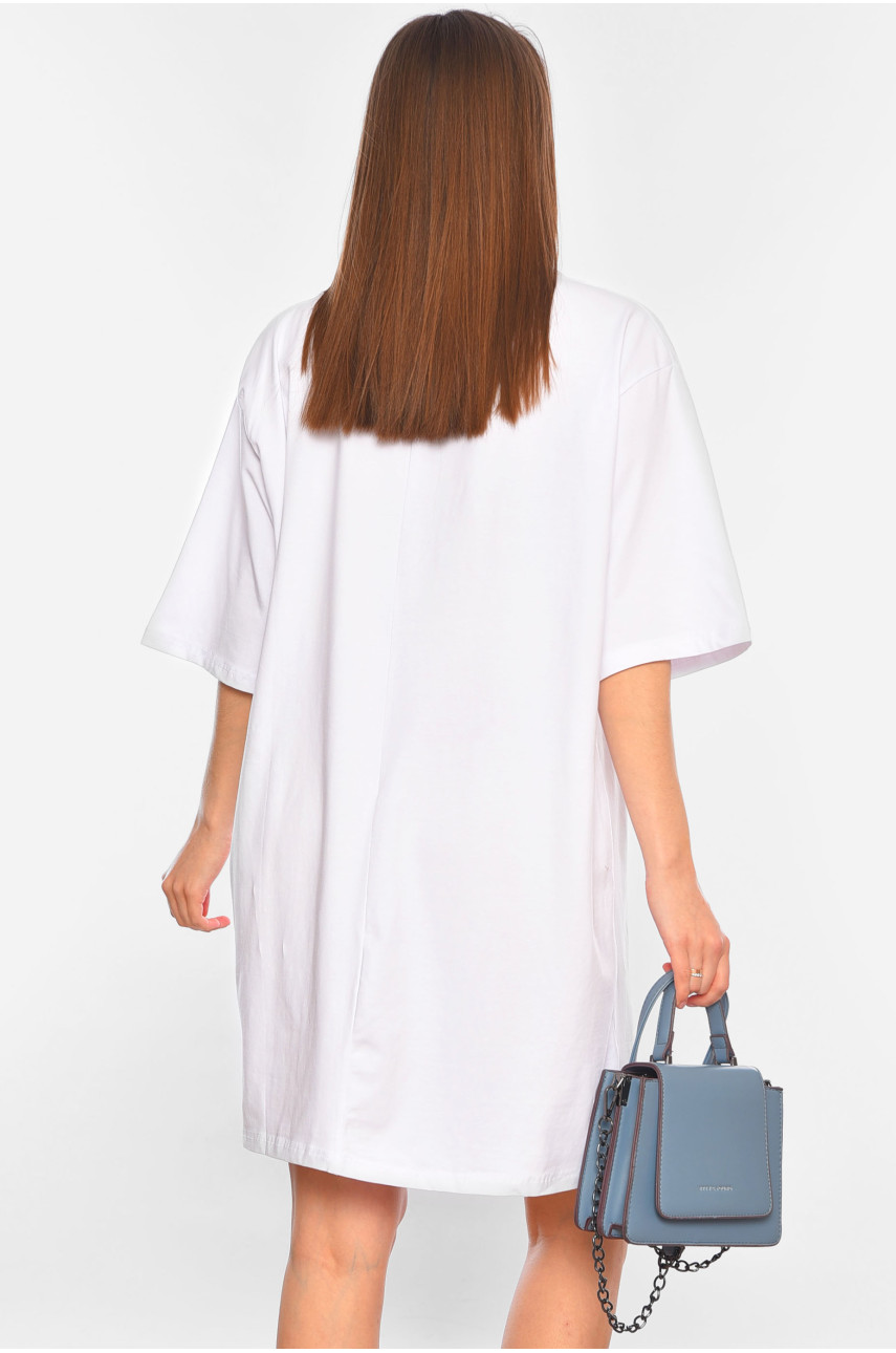 Туніка жіноча батальна білого кольору 104 179968 Туніка жіноча батальна білого кольору 104 179968