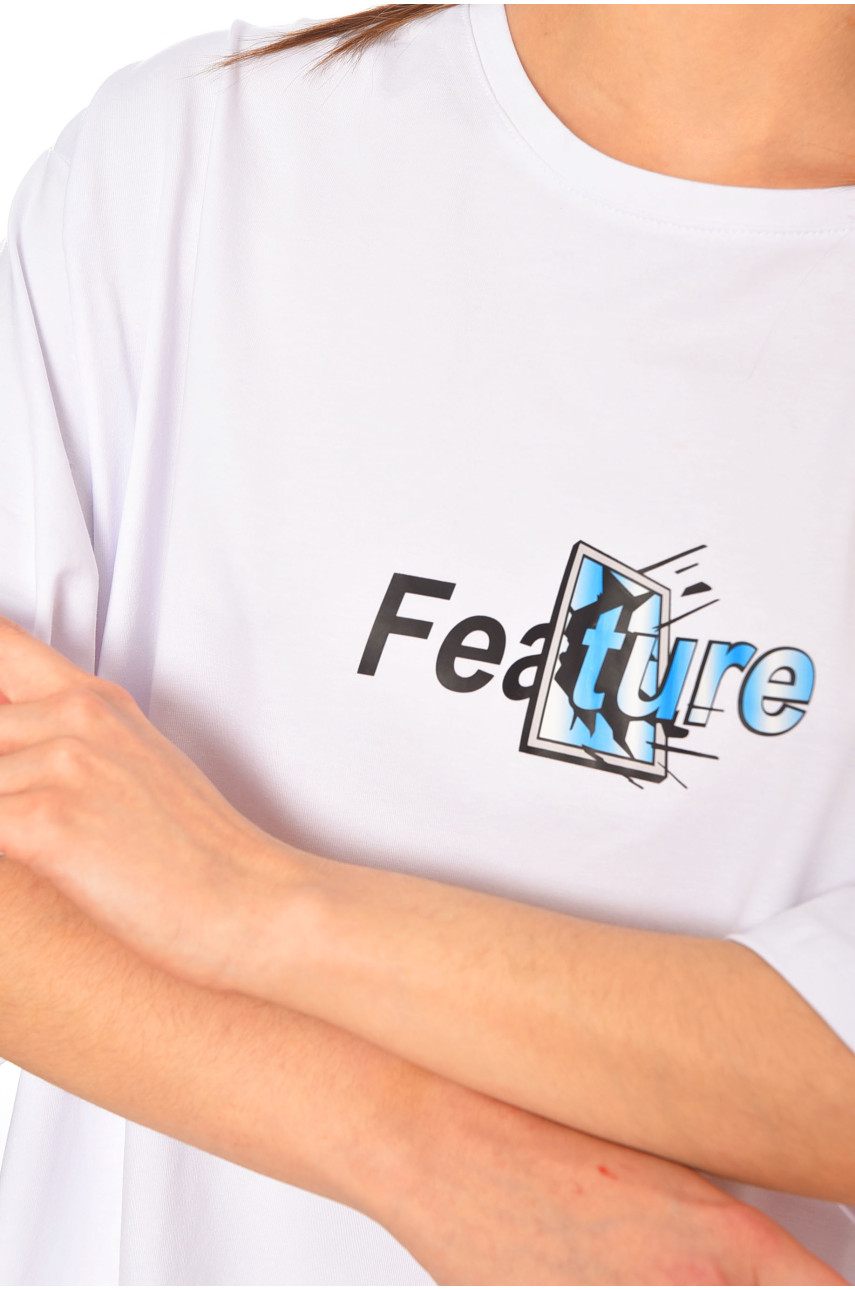 Туніка жіноча батальна білого кольору 104 179968 Туніка жіноча батальна білого кольору 104 179968