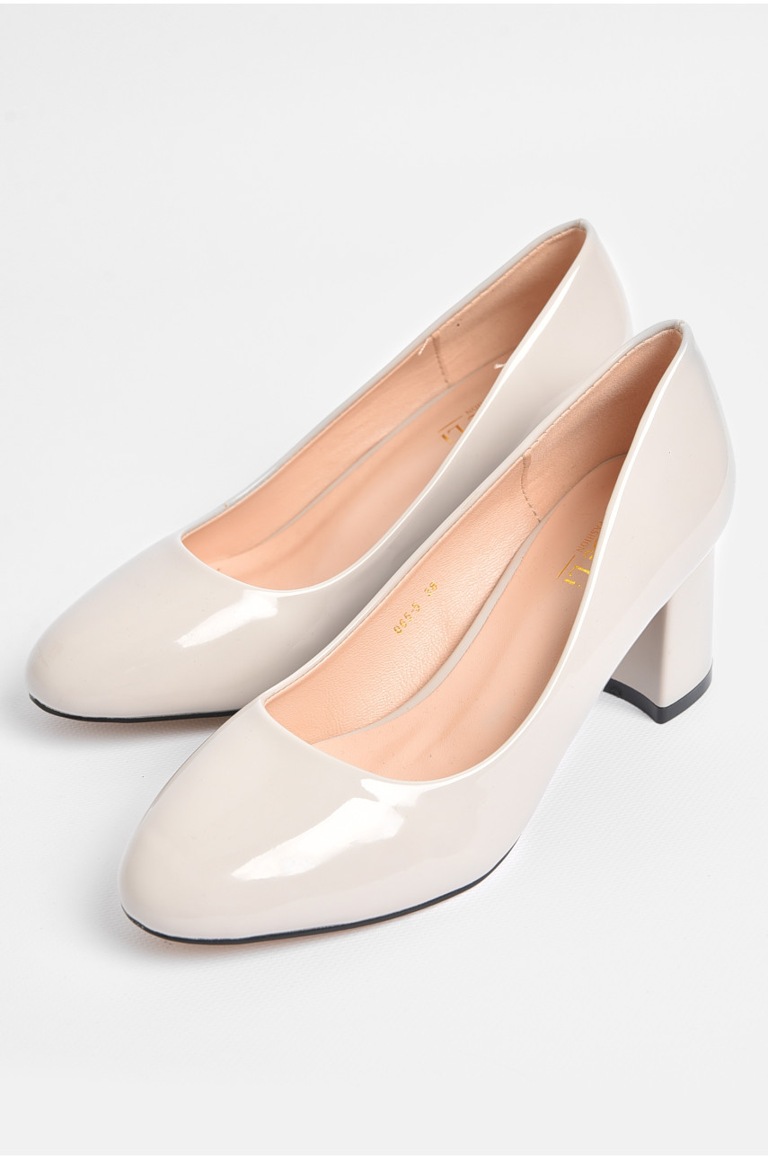 Туфлі жіночі світло-сірого кольору 065-1+5 180057