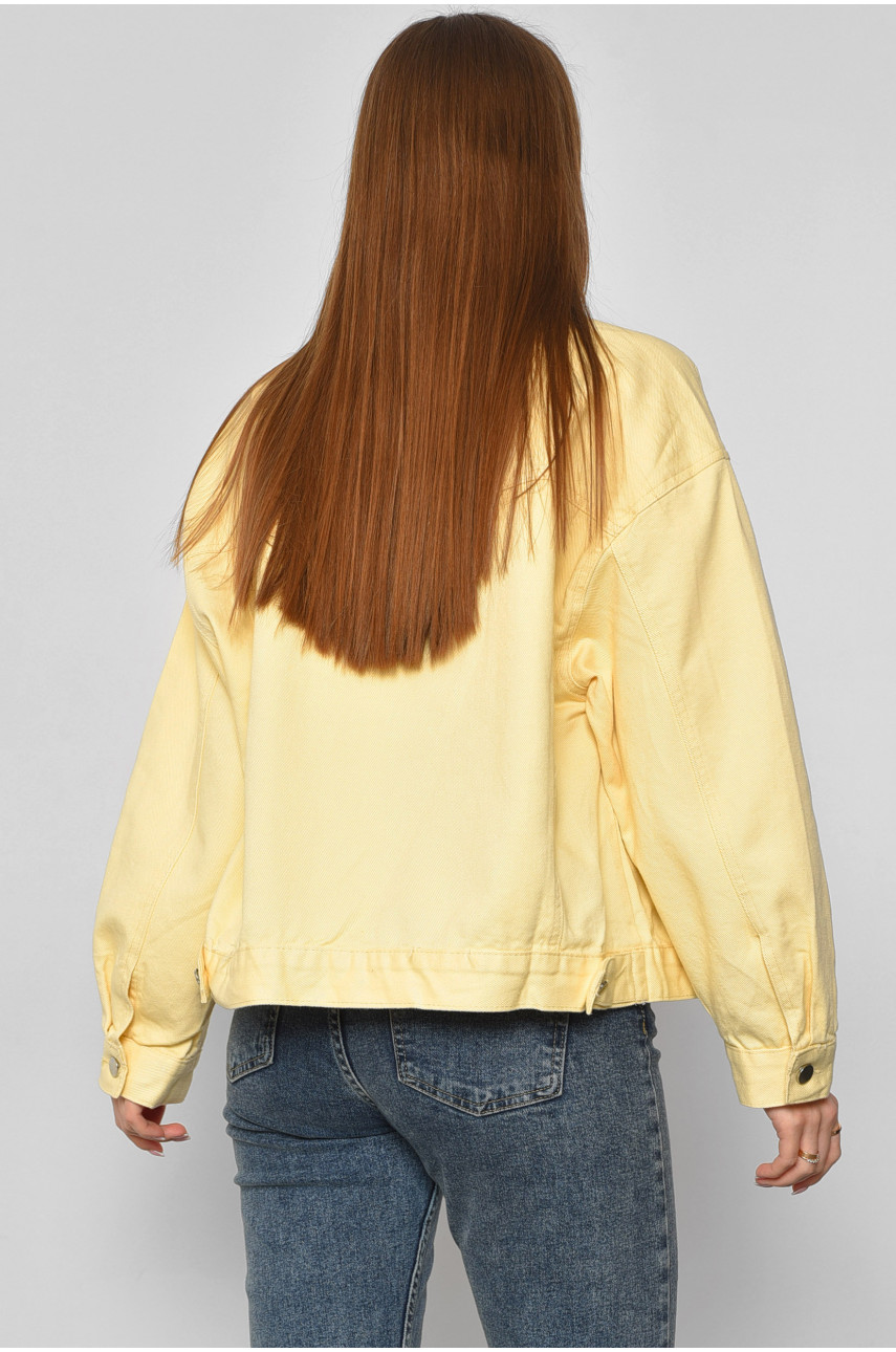 Джинсовка женская желтого цвета 2060 180061 Джинсовка женская желтого цвета 2060 180061