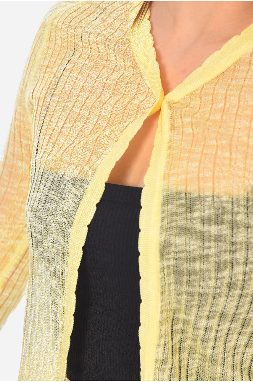 Кофта жіноча жовтого кольору 70068 180139