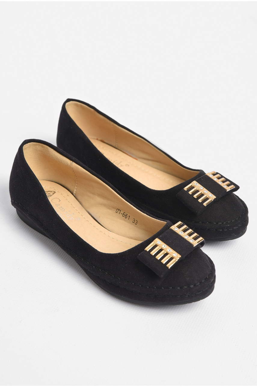 Туфлі дитячі для дівчинки чорного кольору 01-501 180156