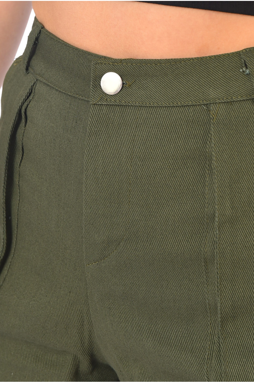 Шорты женские цвета хаки 0001 180169