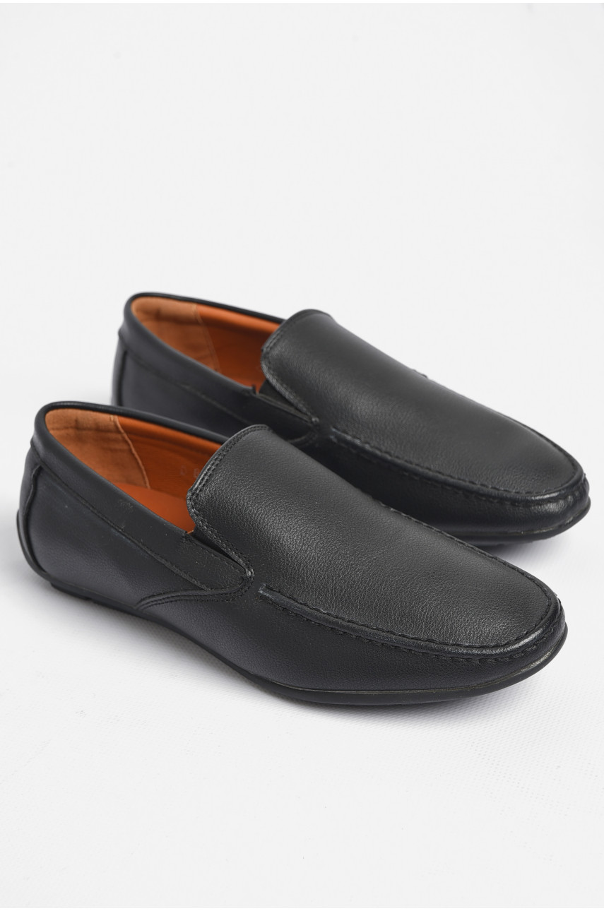 Туфли подростковые для мальчика черного цвета D8002-2 180189