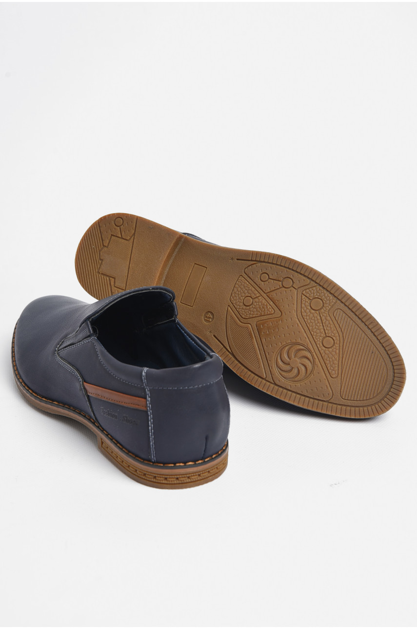 Туфли подростковые для мальчика темно-синего цвета 6889-1 180213