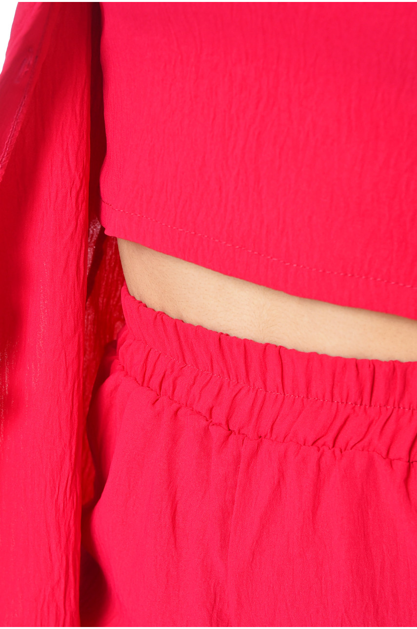 Костюм жіночий трійка рожевого кольору 2804 180226