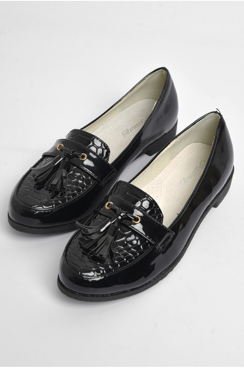 Туфли для девочки черного цвета 5-1 180253