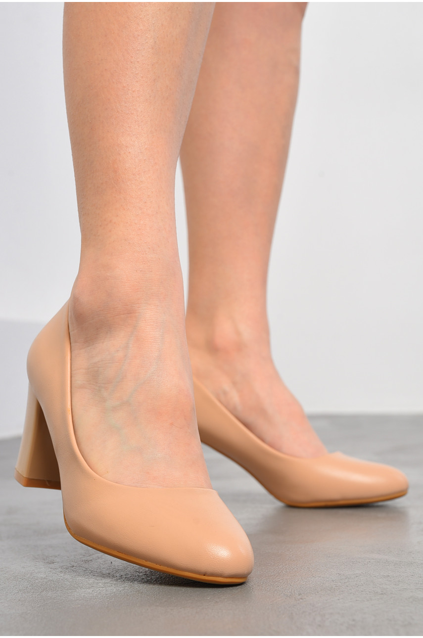 Туфлі жіночі бежевого  кольору 32-5+3 180266
