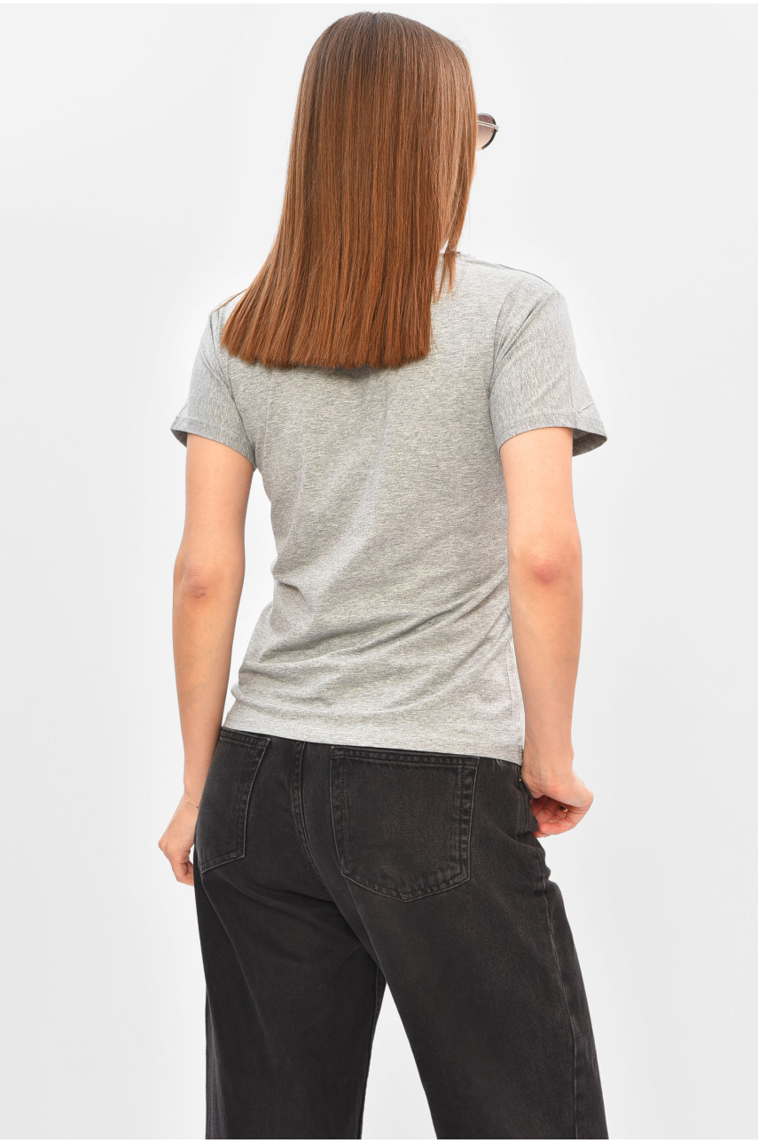 Футболка жіноча сірого кольору 21044 180280