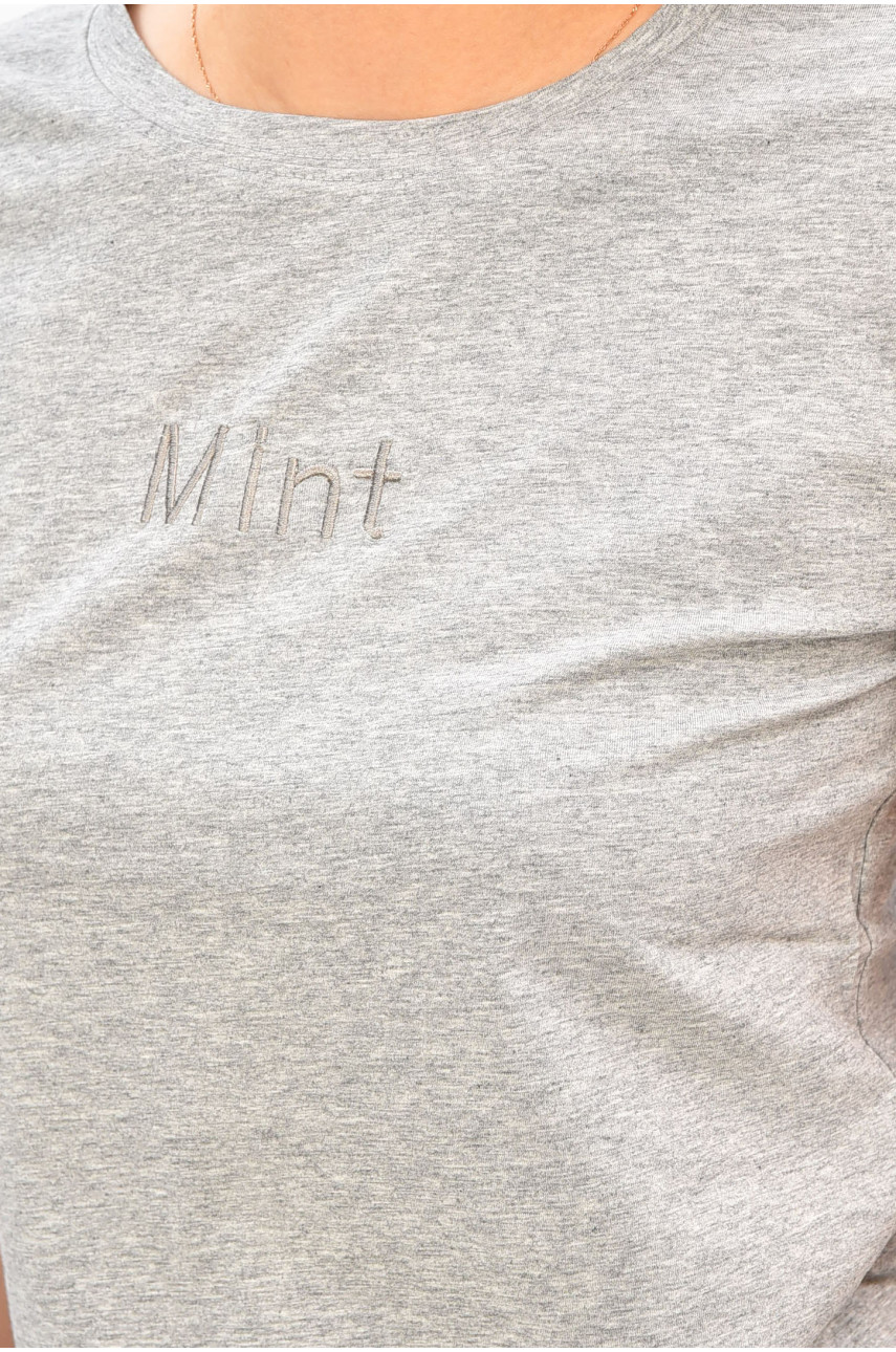 Футболка жіноча сірого кольору 21044 180280