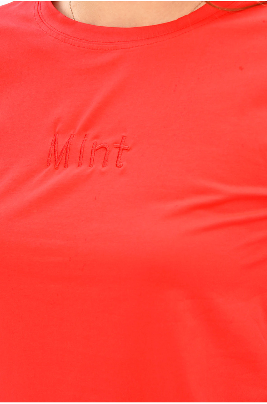 Футболка жіноча червоного кольору 21044 180283