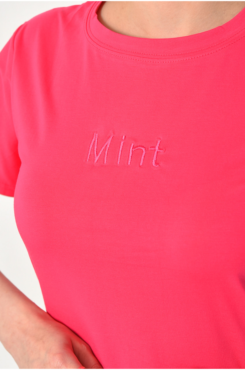 Футболка женская розового цвета 21044 180290 Футболка женская розового цвета 21044 180290