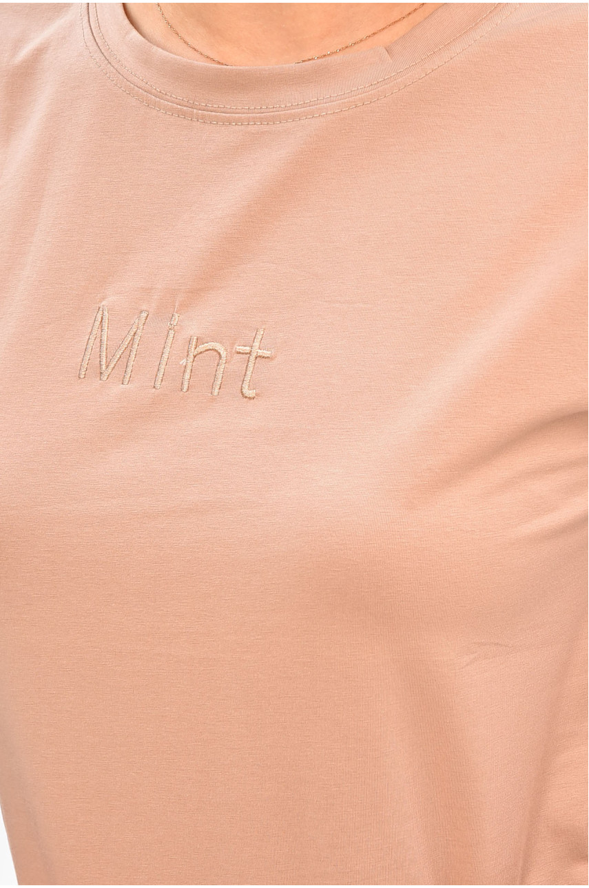 Футболка женская цвета мокко 21044 180291