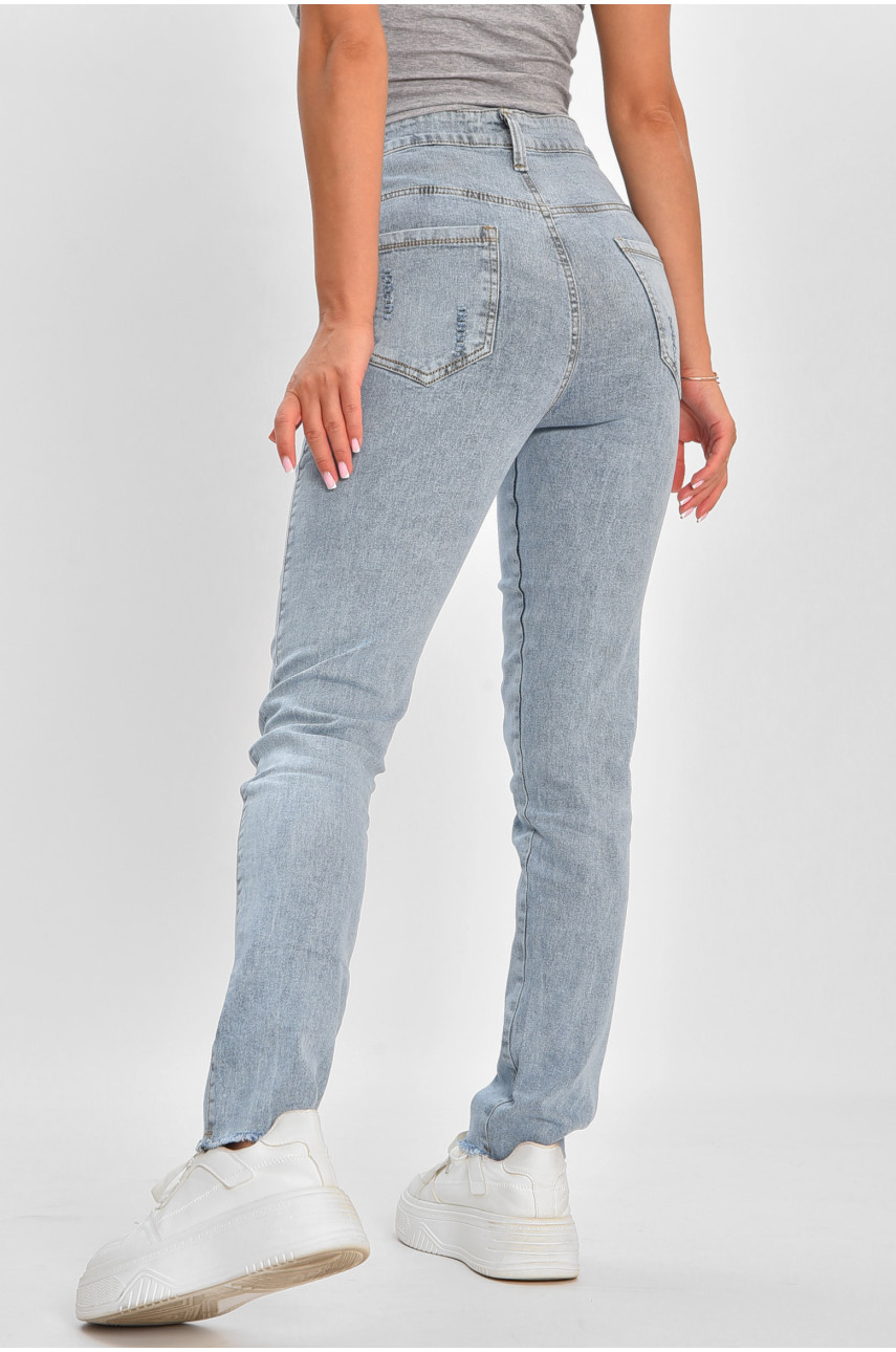 Джинсы женские голубого цвета 01-3А 180342