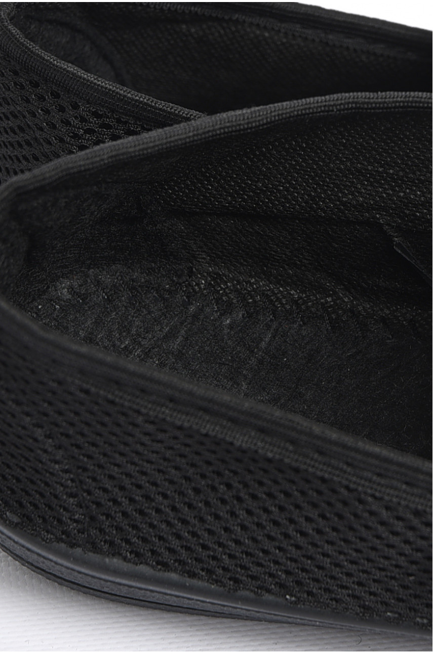 Слипоны мужские черного цвета 180349