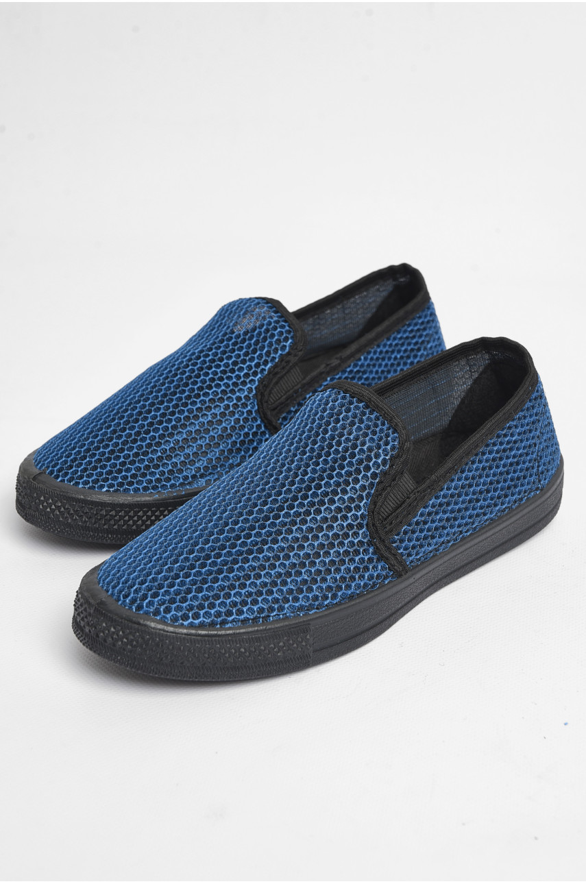 Сліпони чоловічі синього кольору 142 180351