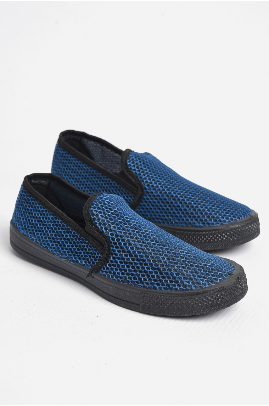 Сліпони чоловічі синього кольору 142 180351