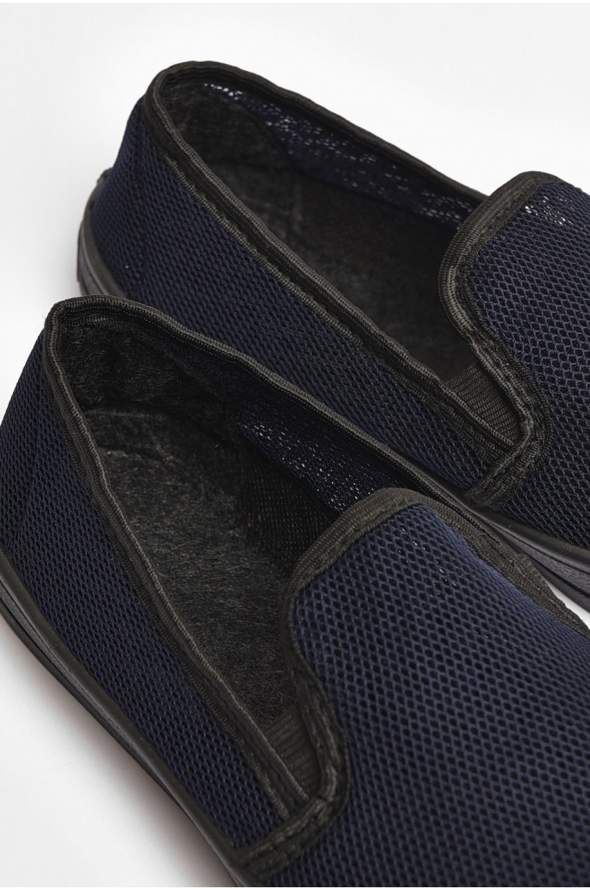 Сліпони чоловічі синього кольору 142 180352