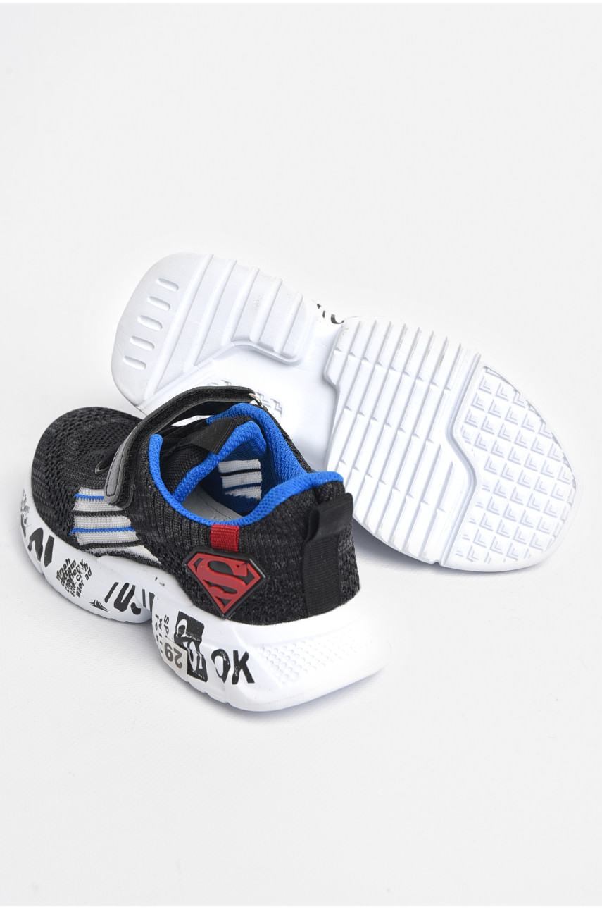 Кросівки дитячі для хлопчика чорного кольору 2055-6 180432 Кросівки дитячі для хлопчика чорного кольору 2055-6 180432