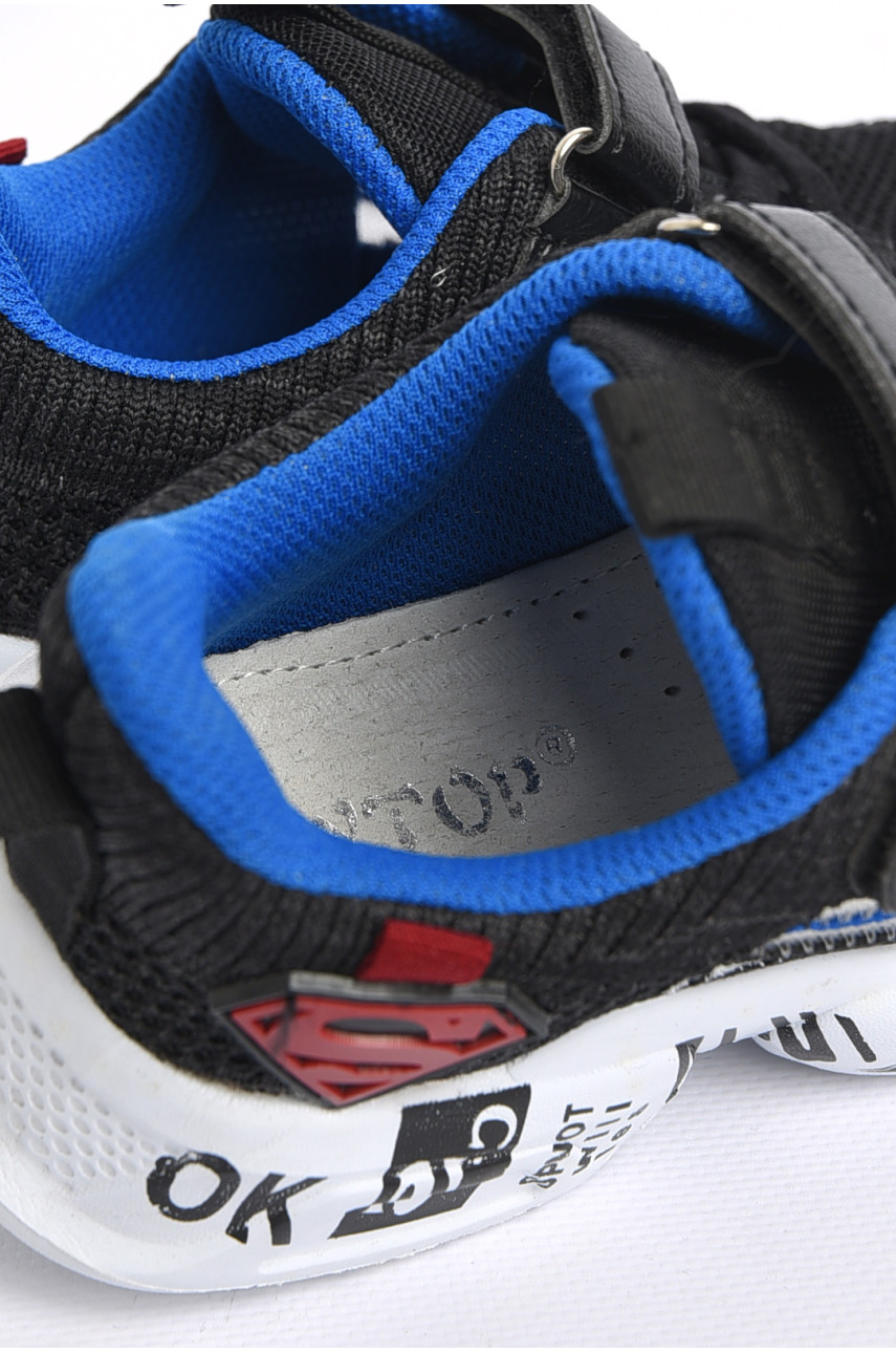 Кросівки дитячі для хлопчика чорного кольору 2055-6 180432 Кросівки дитячі для хлопчика чорного кольору 2055-6 180432