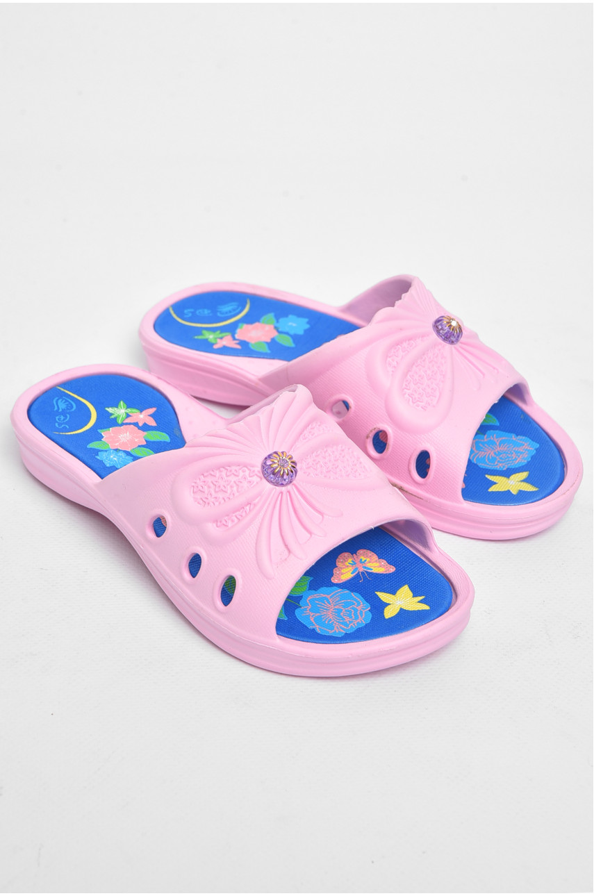 Шлепки детские для девочки пена светло-розового цвета ППЖ-05 180447