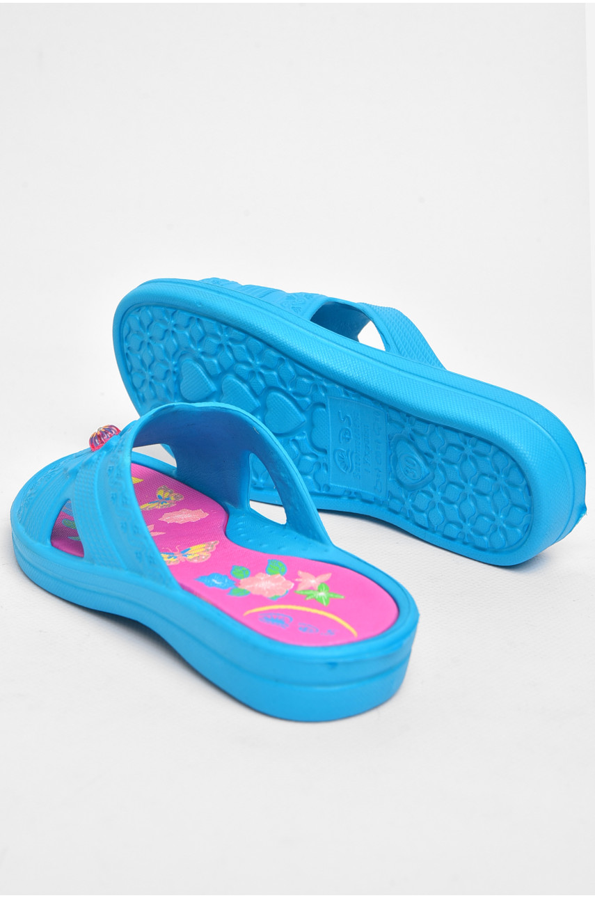 Шльопанці дитячі для дівчинки піна блакитного кольору ППЖ-04 180450