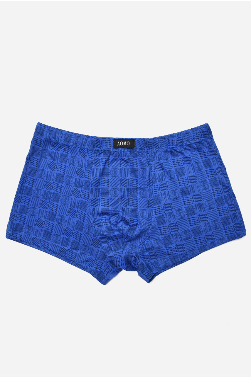 Боксери чоловічі напівбатальні синього кольору W3606 180472