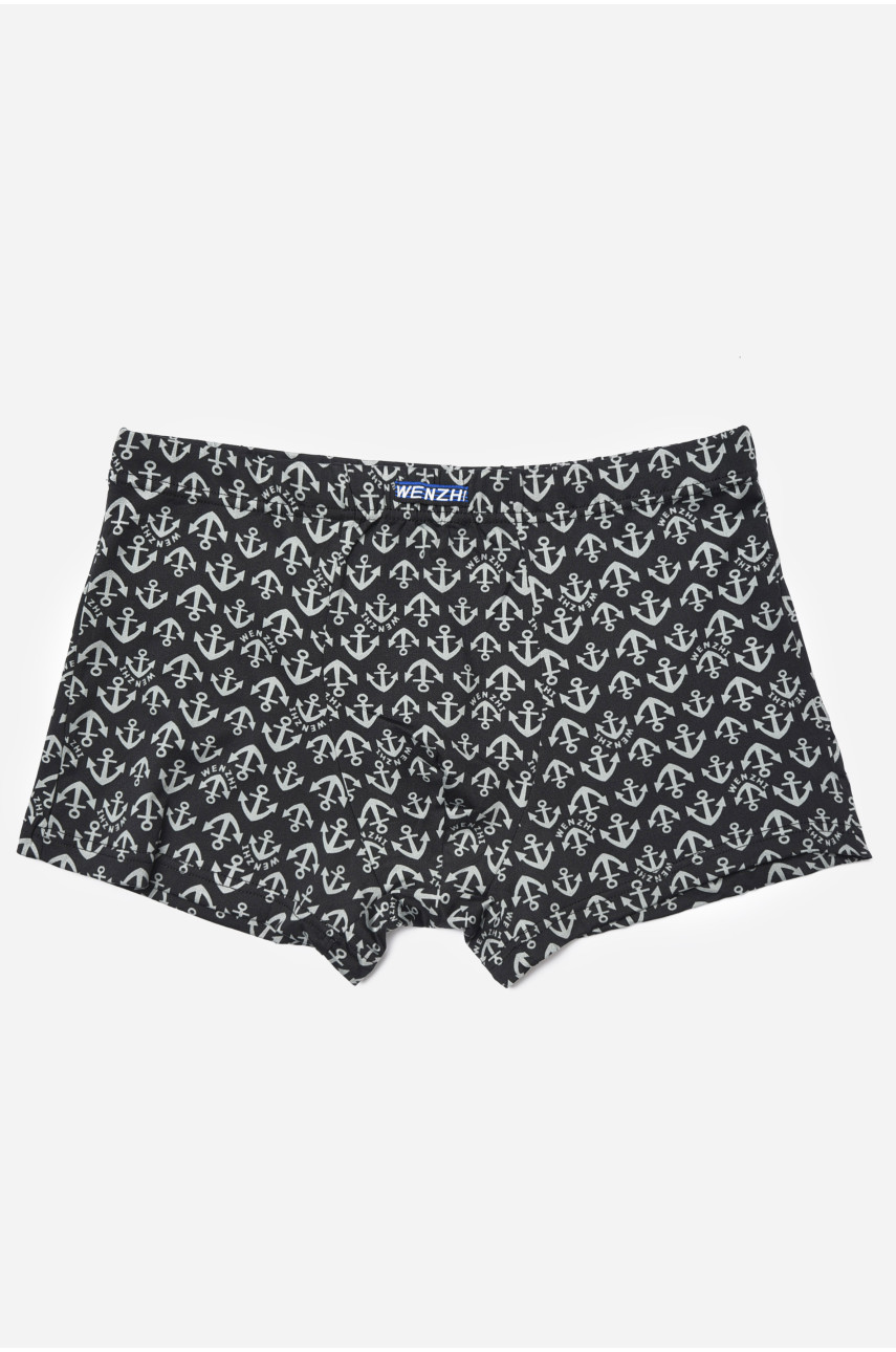 Боксери чоловічі напівбатальні чорного кольору W3816 180488 Боксери чоловічі напівбатальні чорного кольору W3816 180488