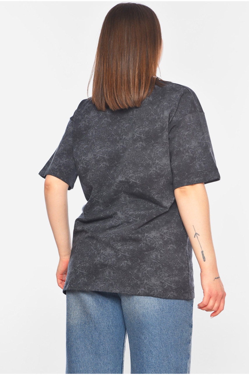 Футболка жіноча сірого кольору 5077 180555 Футболка жіноча сірого кольору 5077 180555