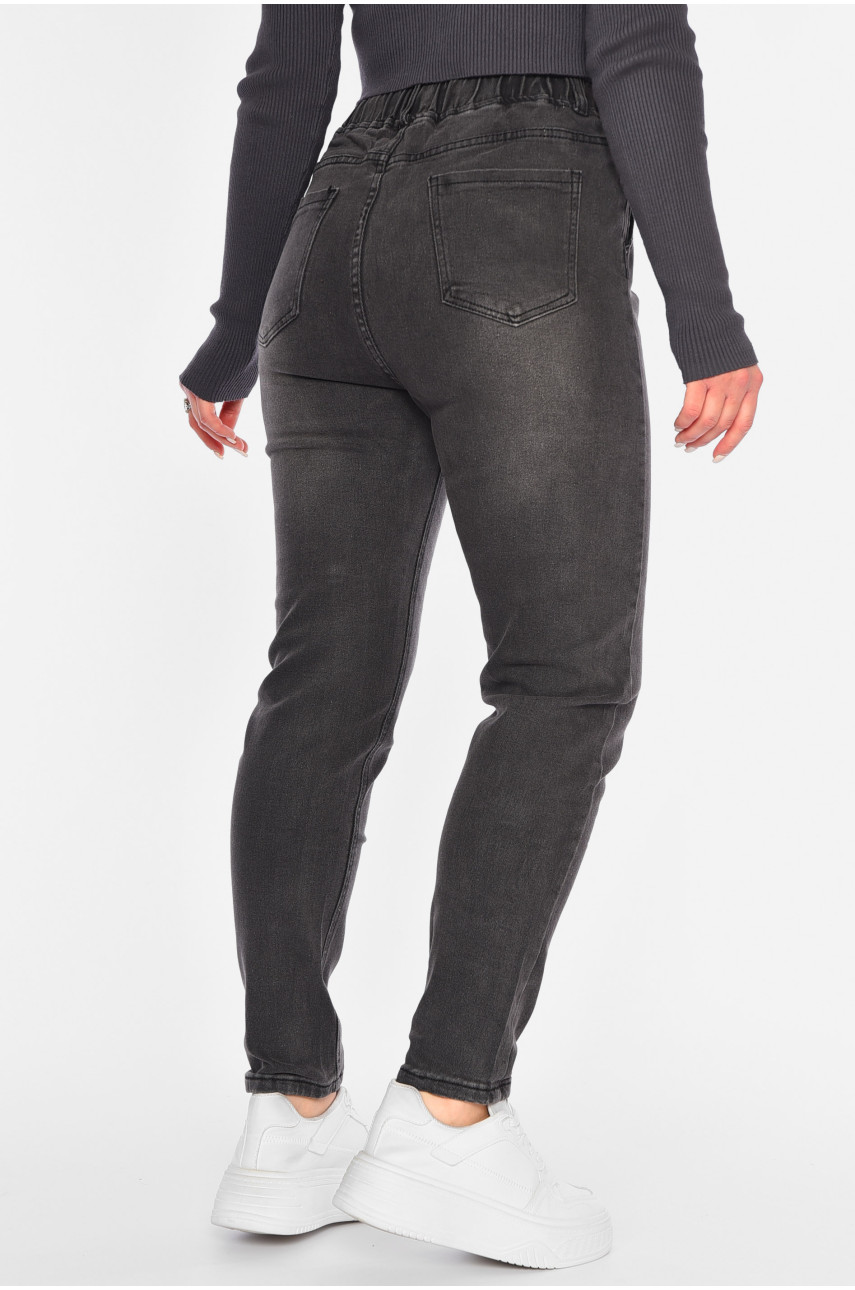 Джинси жіночі звужені темно-сірого кольору 510-31 180584