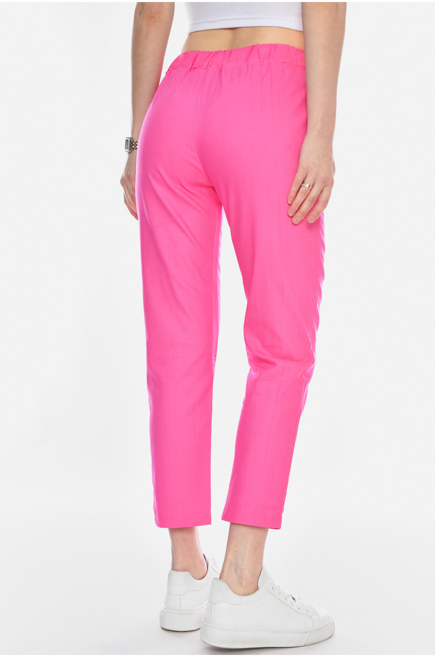 Штаны женские розового цвета 9003-1 180585
