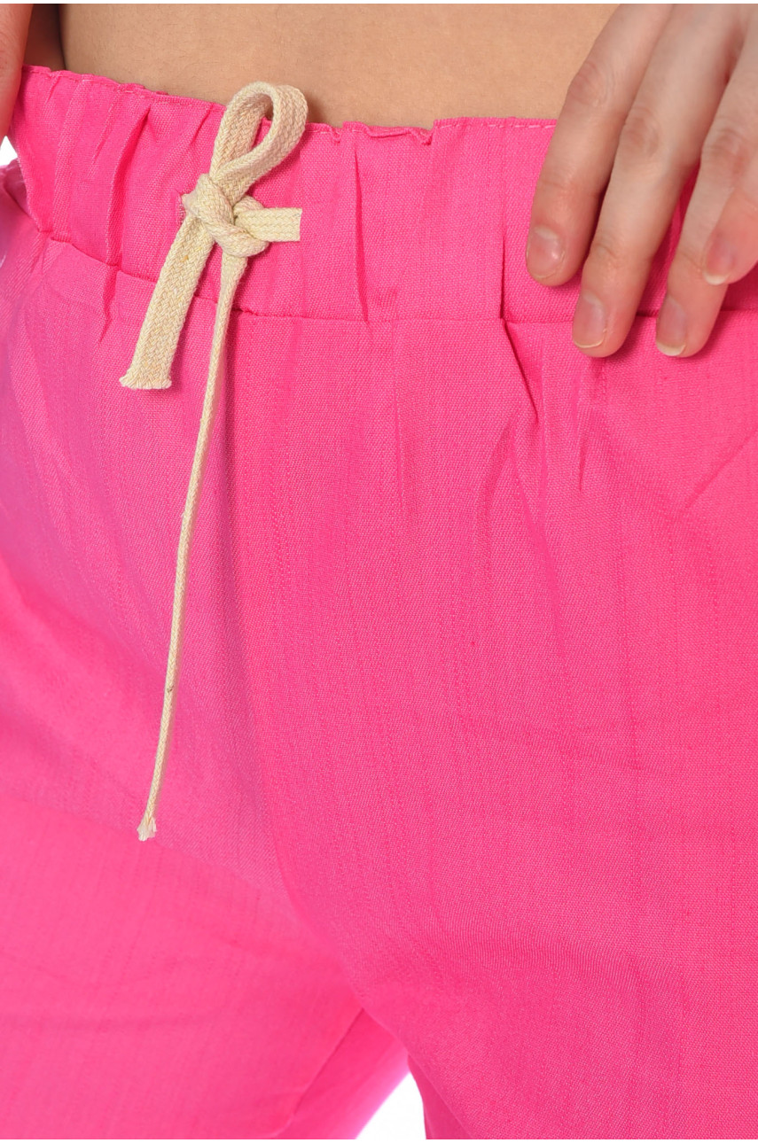 Штаны женские розового цвета 9003-1 180585