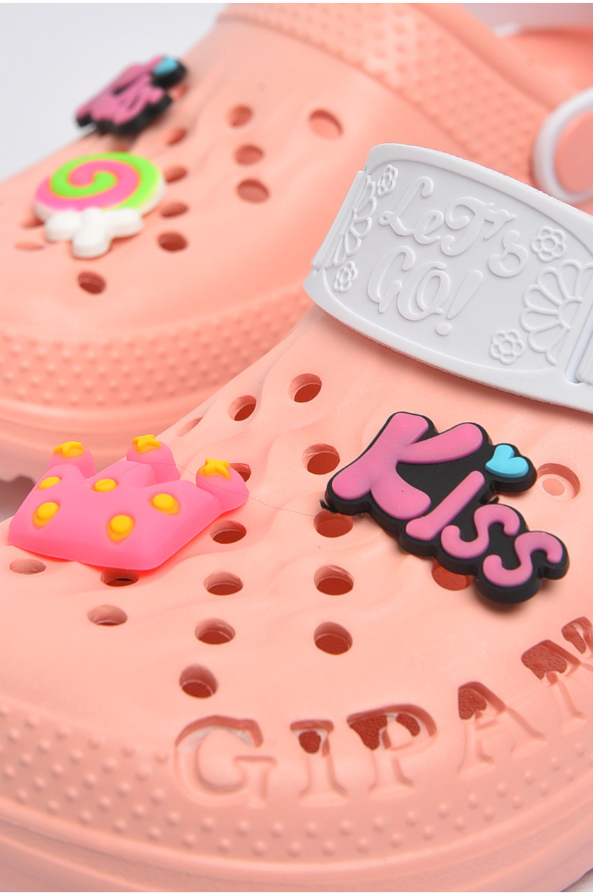 Крокси дитячі для дівчинки рожевого кольору DS-009 180593