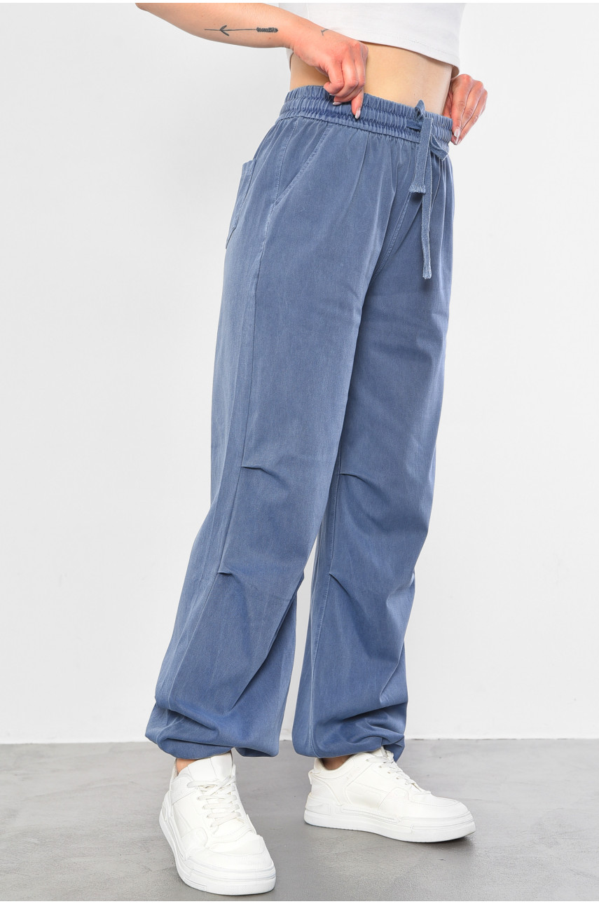 Штани жіночі напівбатальні темно-синього кольору 560-6 180601 Штани жіночі напівбатальні темно-синього кольору 560-6 180601