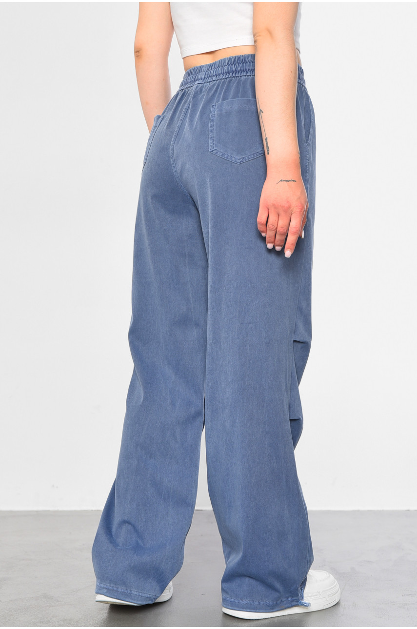 Штани жіночі напівбатальні темно-синього кольору 560-6 180601 Штани жіночі напівбатальні темно-синього кольору 560-6 180601