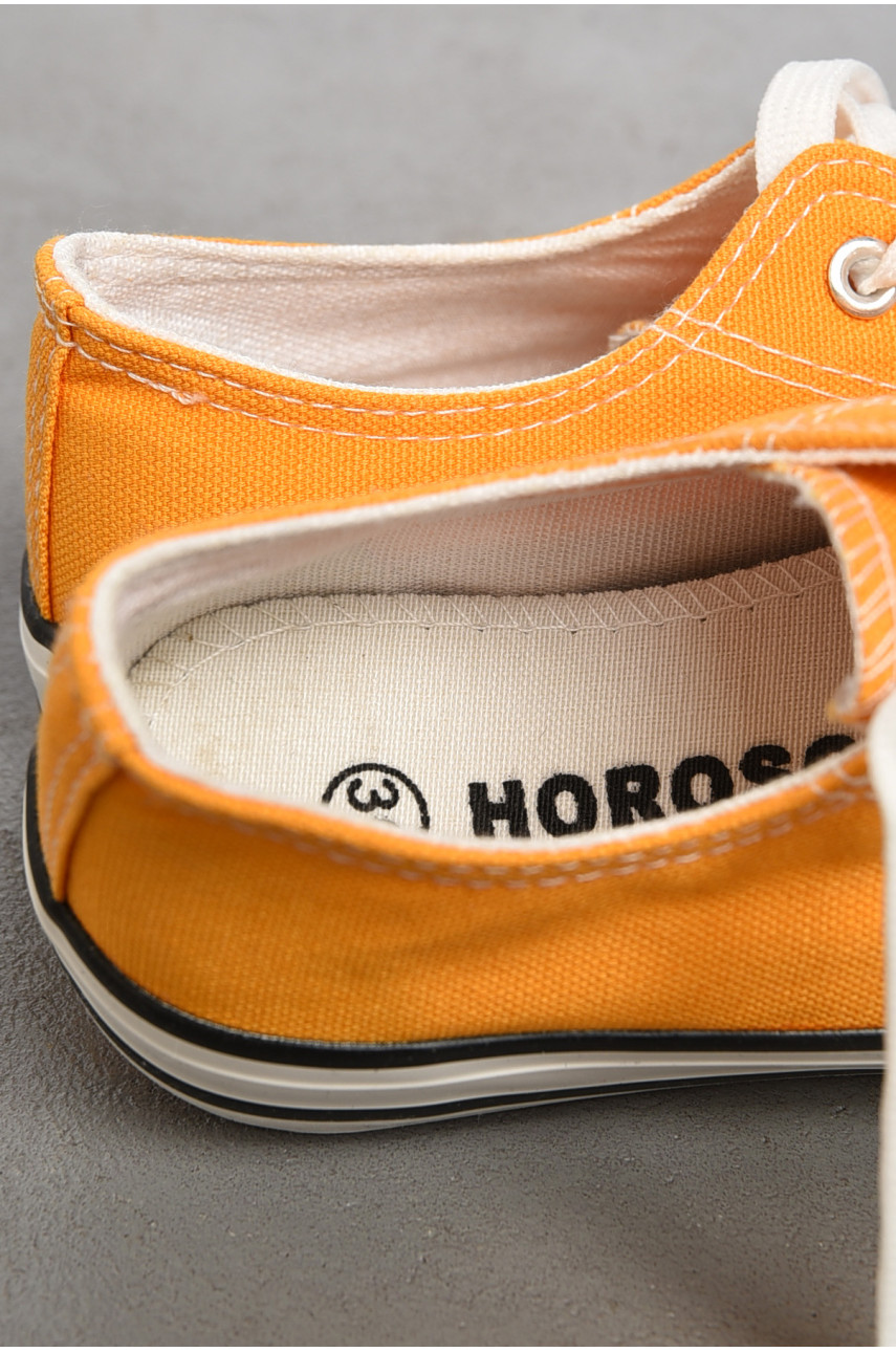 Мокасины женские желтого цвета на шнуровке 757-6 180628