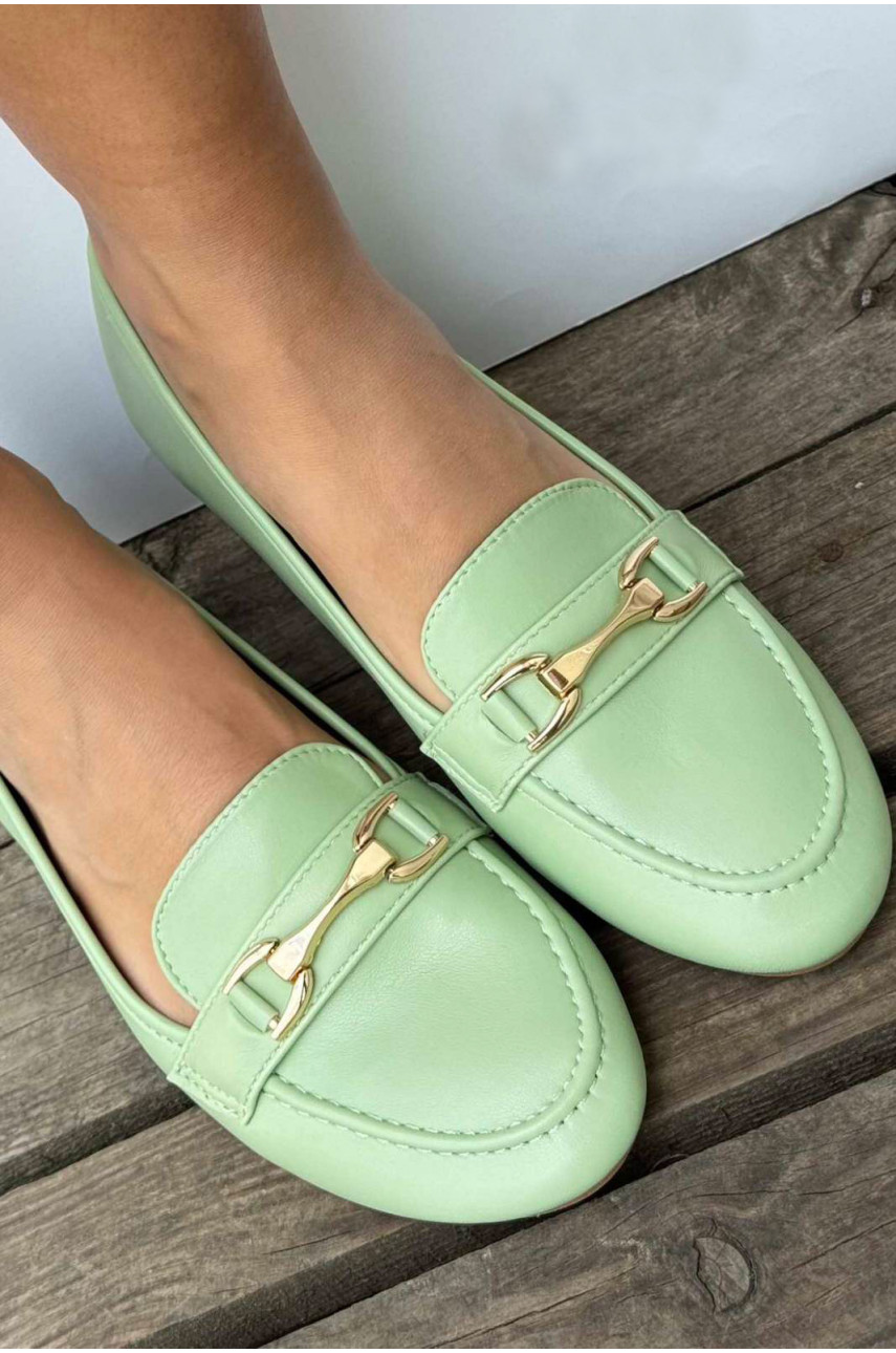 Балетки женские светло-зеленого цвета 509-5 180668 Балетки женские светло-зеленого цвета 509-5 180668