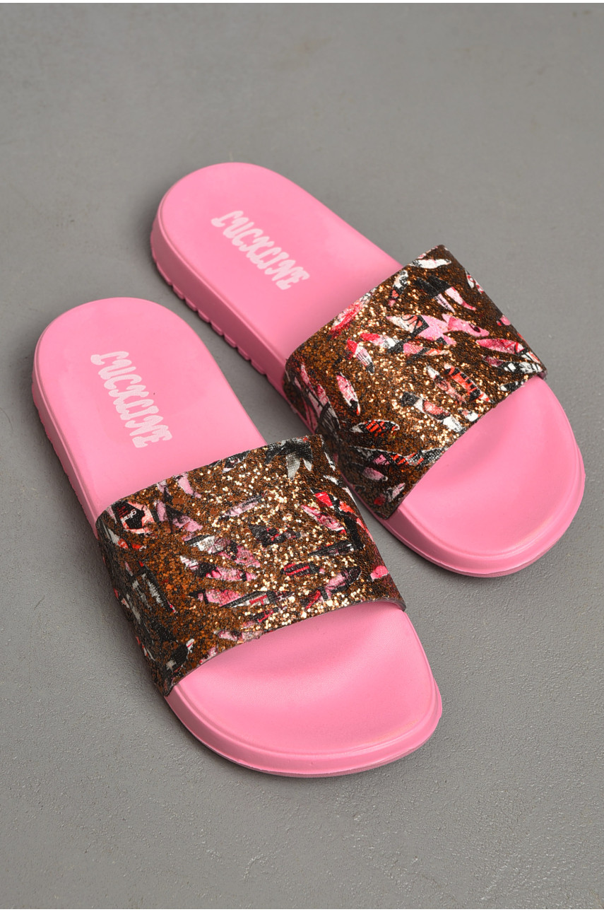 Шльопанці жіночі рожевого кольору 7012379 180670 Шльопанці жіночі рожевого кольору 7012379 180670