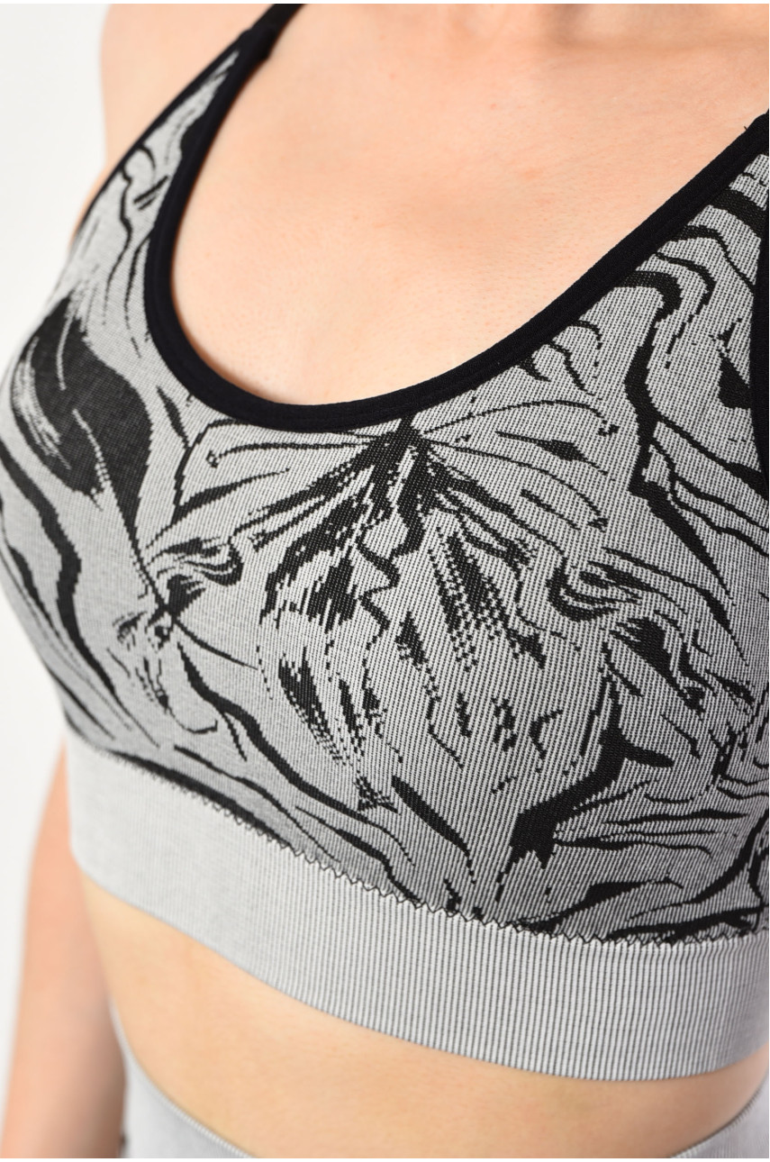 Спортивний костюм жіночий літній сірого кольору 6796 180769