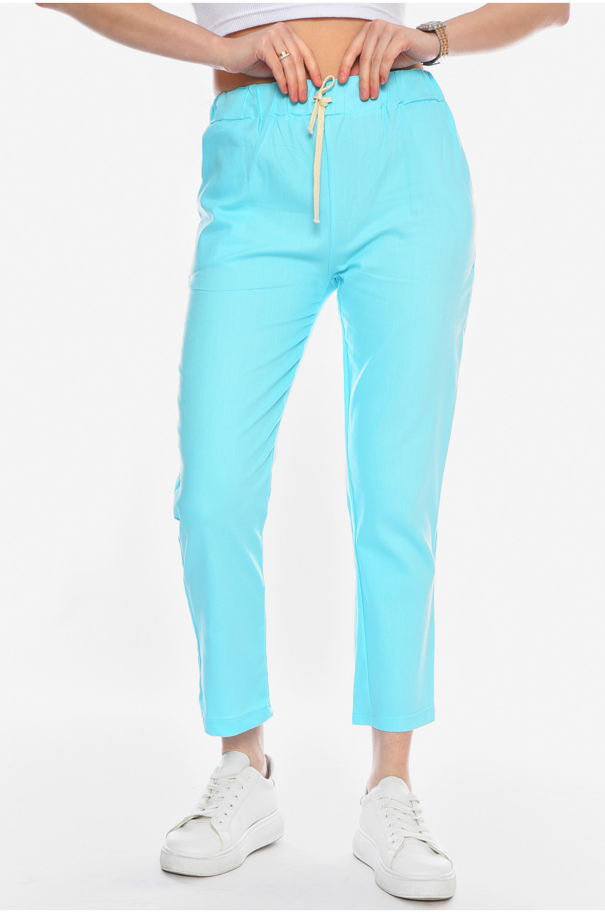 Штаны женские голубого цвета 9003-1 180783