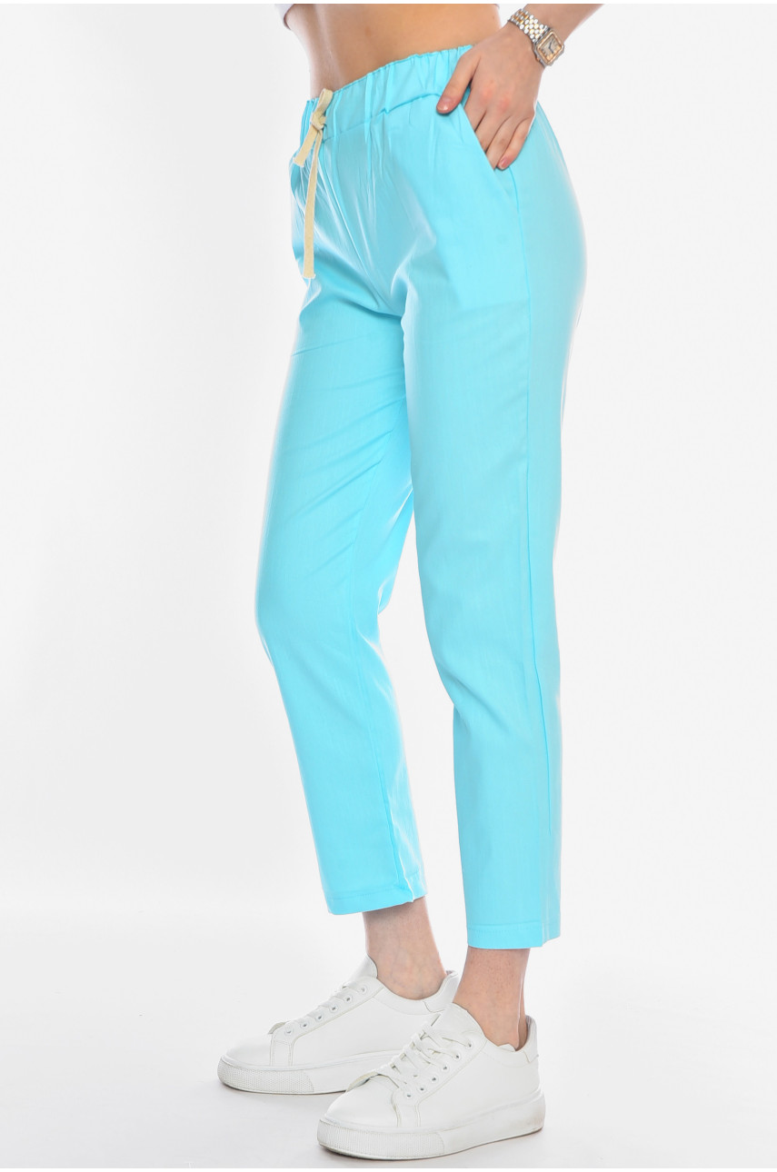 Штаны женские голубого цвета 9003-1 180783