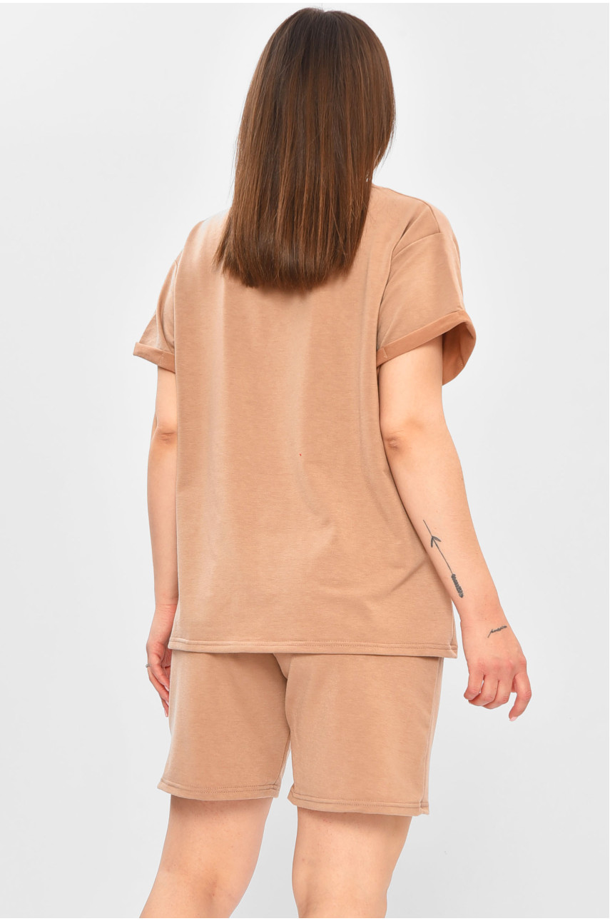 Костюм жіночий кольору мокко 6721 180795