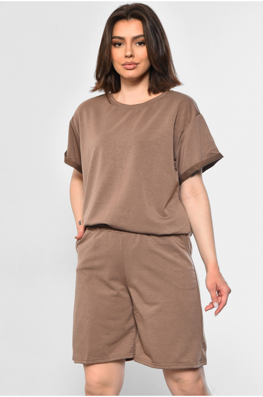 Костюм женский коричневого цвета 6721 180797 Костюм женский коричневого цвета 6721 180797