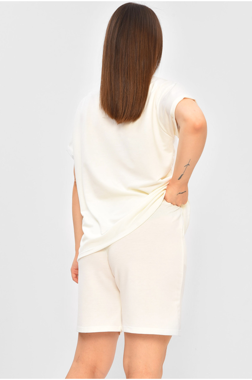 Костюм жіночий білого кольору 6721 180798