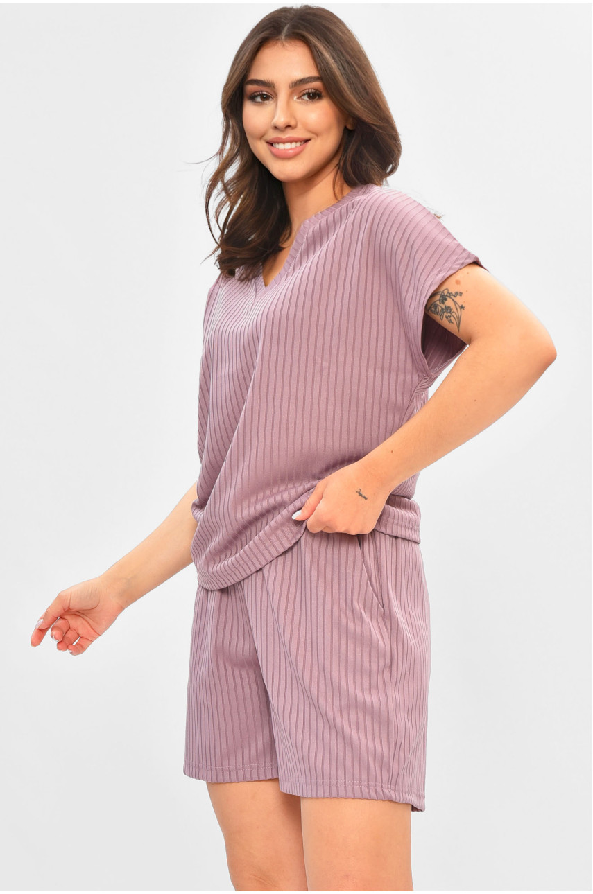 Костюм женский полубатальный сиреневого цвета 4700 180808 Костюм женский полубатальный сиреневого цвета 4700 180808