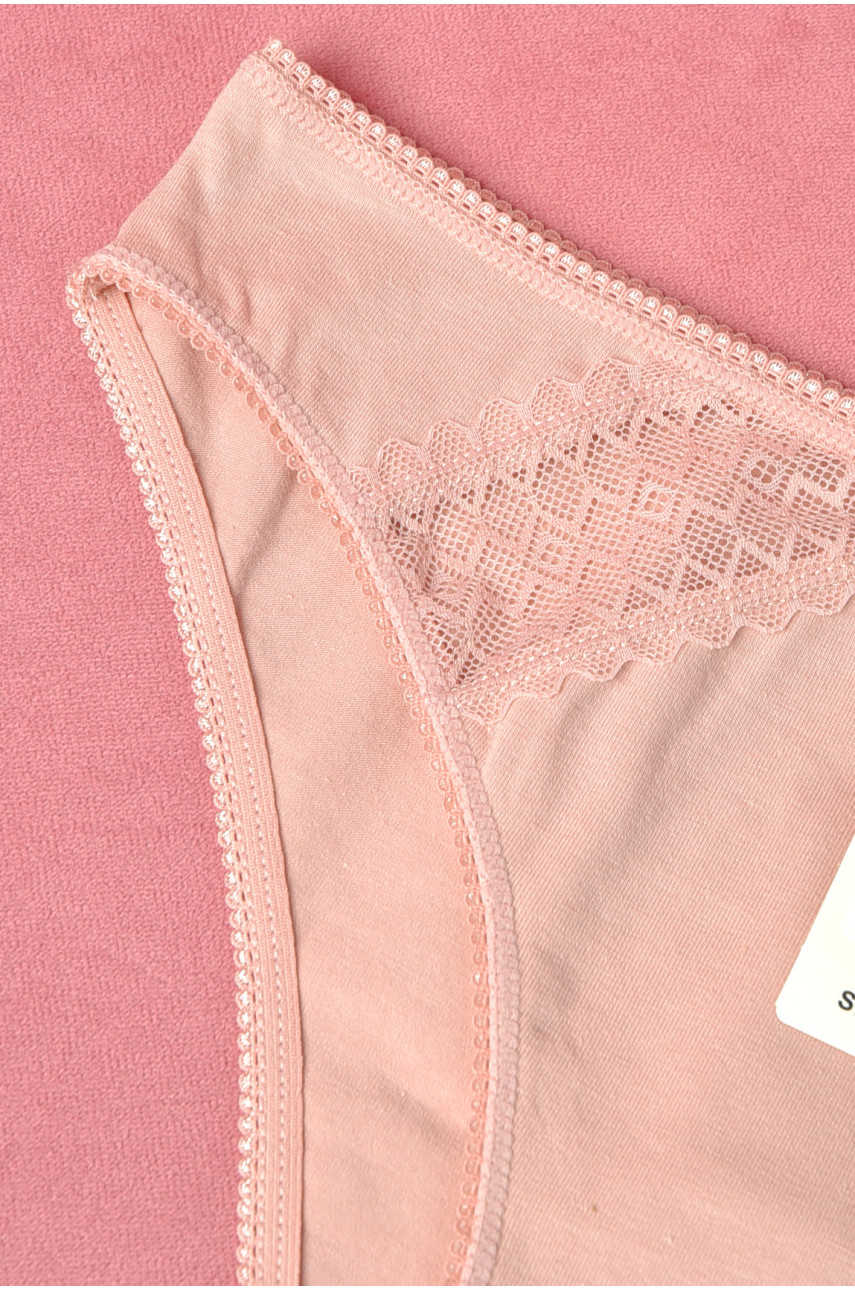 Трусы женские однотонные розового цвета 6202 180896